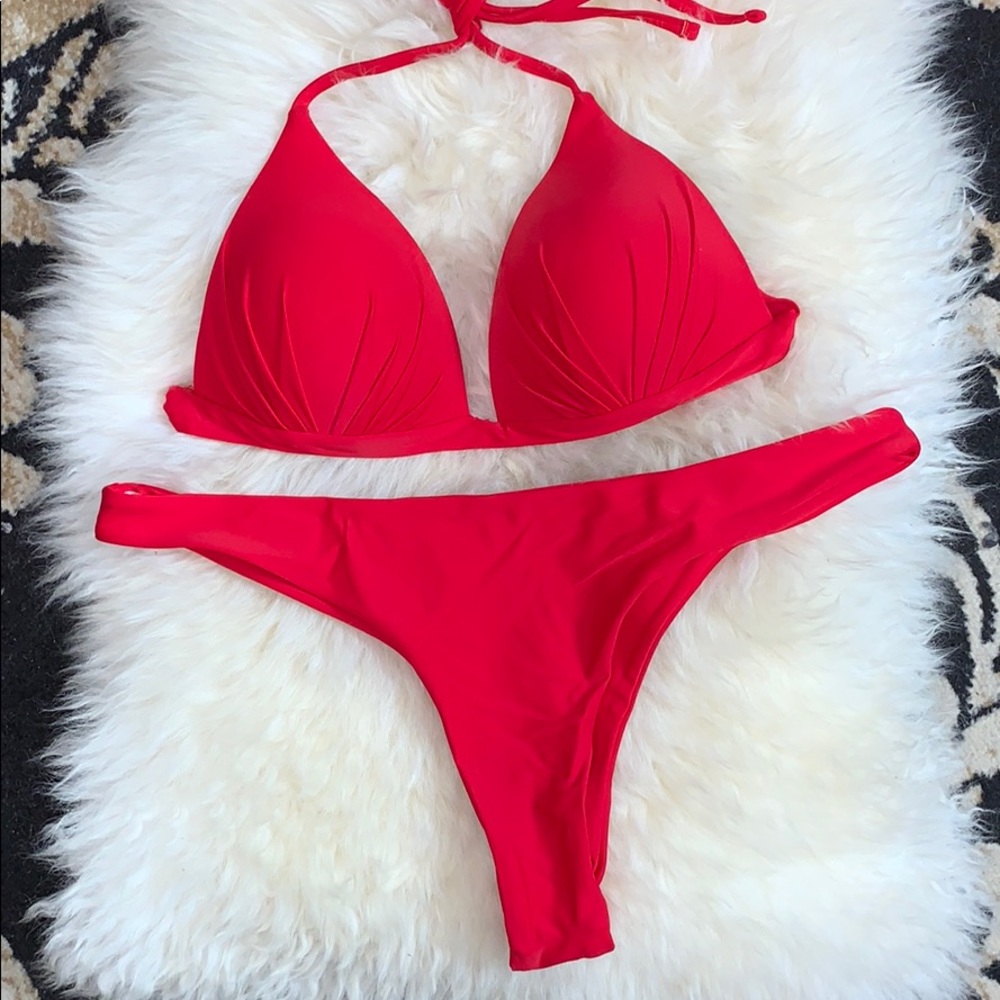 Fire Red bikini set
